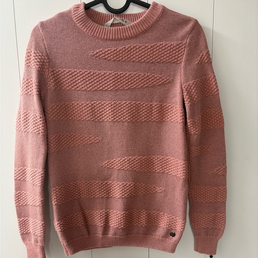 Garcia Jeans Textured Sweater in Pink